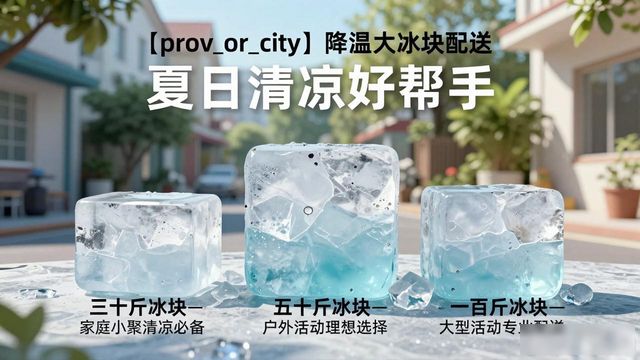 碑林降温大冰块配送 夏日清凉好帮手