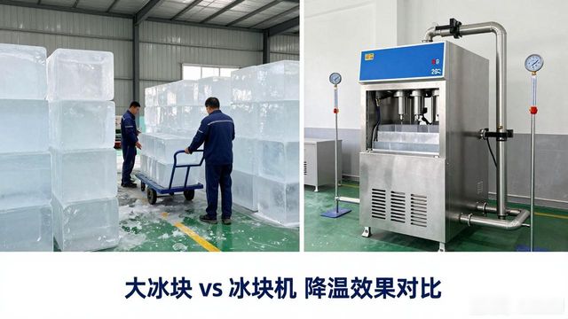 大冰块和冰块机哪个更划算_碑林车间防暑降温大冰块_车间大冰块降温效果怎么样